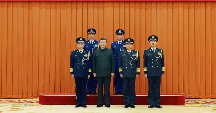 習近平出席中央軍委晉陞上將軍銜儀式