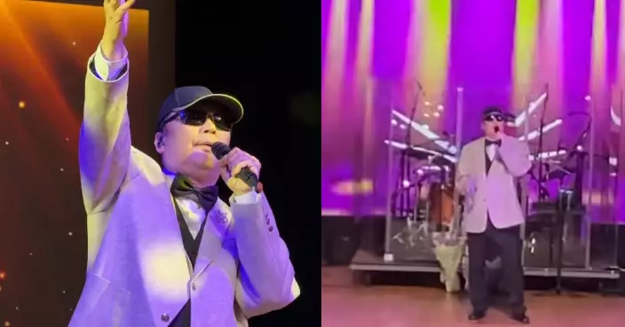 64歲蔡楓華再登台獻唱 闊西裝難遮巨肚「肥到冇頸」