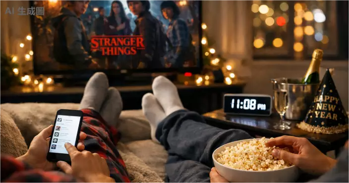 不倒數不狂歡　調查指三分二美國人跳過跨年　寧願追劇滑手機