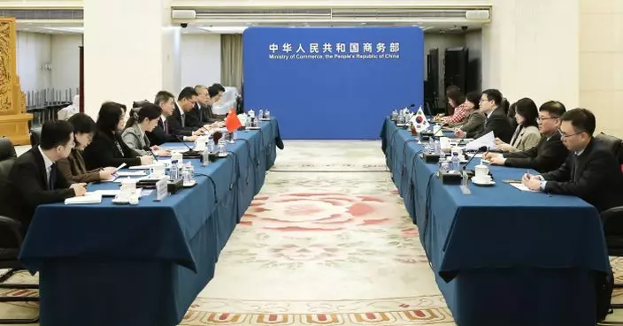 中韓貿易官員會面　就加速推進自貿協定第二階段談判深入溝通