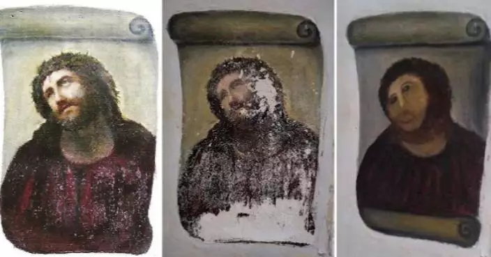 將耶穌壁畫修復成「猴子」爆紅全球 西班牙94歲老婦辭世