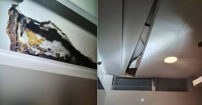 慘遇「化妝樓」！港人斥逾200萬購公屋 收樓十日驚見冧天花發黑石屎崩落