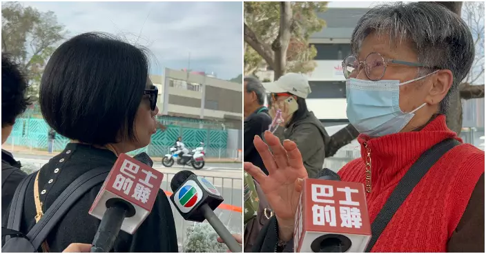 大埔五級火｜市民淚別何偉豪  同袍媽媽捧白菊送最後一程：靠時間沖淡傷痛