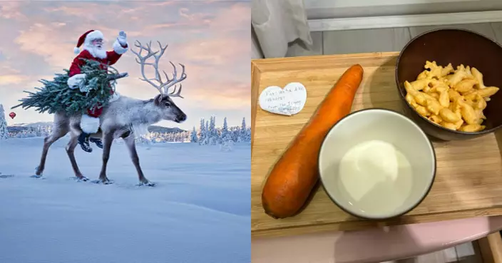 女兒信聖誕老人存在「廿四孝」媽媽扮馴鹿硬吃生紅蘿蔔 網笑：好彩唔係放咗啲草喺度