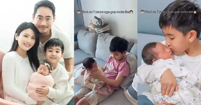 Coffee林芊妤爆囝囝曾表示不想要細佬妹？7歲彥彥被可愛妹妹融化變盡責好哥哥