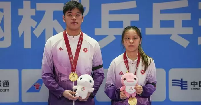 殘特奧會｜港隊乒乓XD14混雙奪金