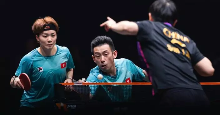 WTT香港總決賽　港隊黃鎮廷和杜凱琹組合無緣4強