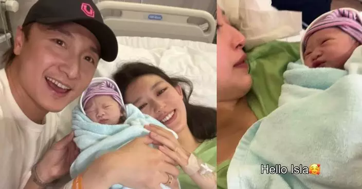 方力申榮升爸爸 愛女提早出世 親剪臍帶晒一家三口溫馨合照