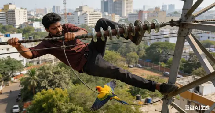愛鳥心切反賠命！印度32歲男救7萬元鸚鵡 高壓電塔前觸電送院不治身亡