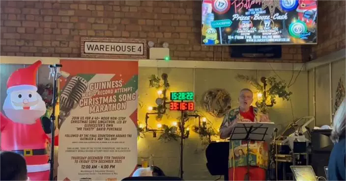 唱到眼前出現幻覺　英國 63 歲男子死撐 42 小時連唱 684 首聖誕歌破健力士紀錄