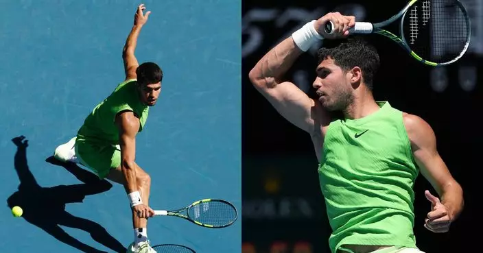 澳洲網球公開賽　艾卡拉斯輕鬆晉身男單16強