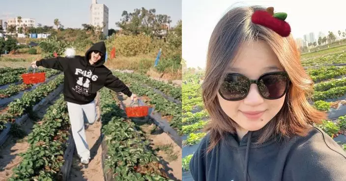 全紅嬋曬摘草莓近照以「全新長髮造型」亮相 網民感慨：吾家有女初長成