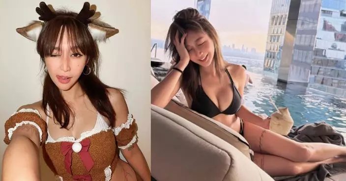 「DJ女神」樂宜派「遲來福利」 黑色比堅尼晒火辣身材