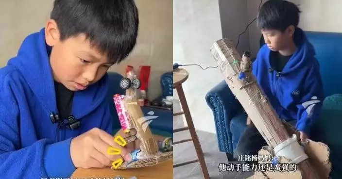 粵10歲男童網購鏡片加廢料自製天文望遠鏡 成本不足30蚊可看清月球表面