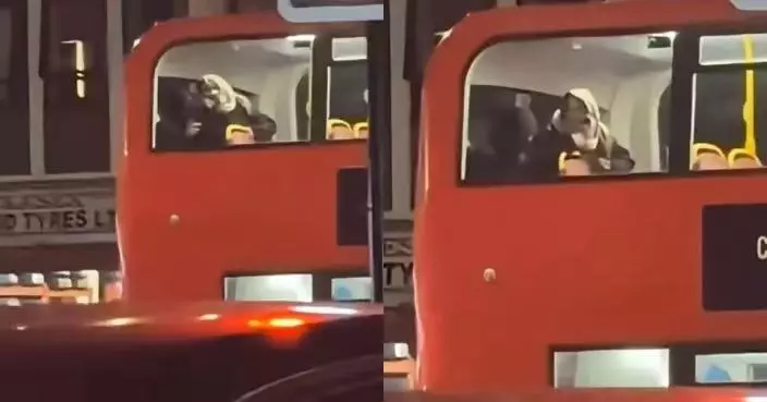 倫敦雙層巴士上演「活春宮」 男女車廂上層激戰透明車窗全程「直播」