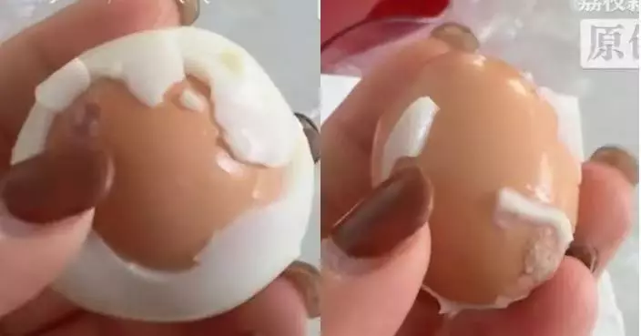 山東女剝開水煮蛋驚揭藏「蛋中蛋」 專家解釋兩大可能成因