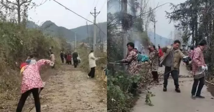 為迎孩子回家過年 湘西村民50名村民自發清理2公里失修村道