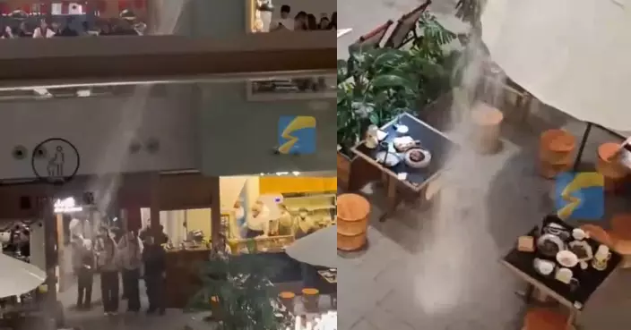 跨年夜點火上菜觸動消防系統 重慶餐廳顧客遭水炮「精準打擊」全身被淋濕