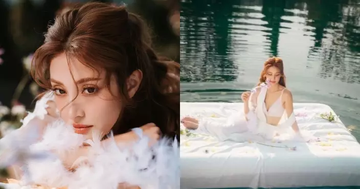 陳凱琳水上拍攝內衣廣告性感又唯美 「警告」工作人員勿做一事否則絕交