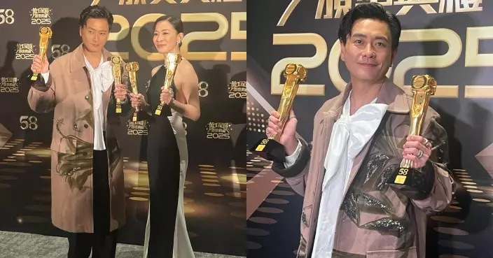 TVB頒獎禮2025｜黃宗澤成雙料視帝承諾請食飯慶功 笑言要灌醉樂小姐