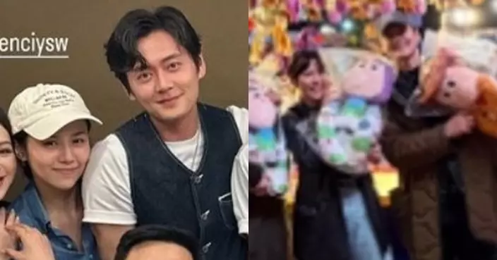 張振朗楊偲泳同遊嘉年華 攬公仔合照閃盲網民