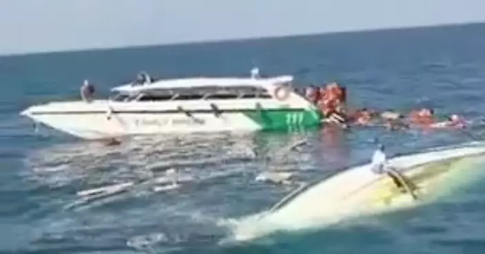 泰國PP島附近快艇漁船相撞多人墮海 最少1死超過20人傷