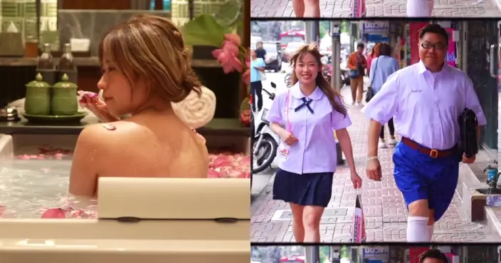 冲遊泰國11｜波波黃婧靈背部全裸浸浴「諗起TVB古裝劇」 加演校服誘惑稱「如陽光伴我」