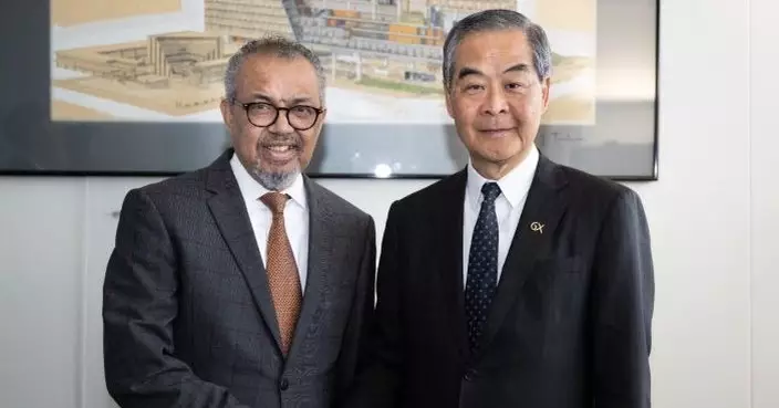 梁振英日內瓦晤世衛總幹事譚德塞 將加強在登革熱防控等不同層面合作