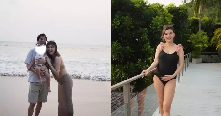 五索高調曬舊照 罕有公開懷孕期間與馬清鏗一家海邊合照