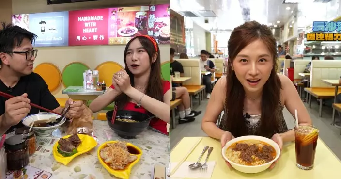 美食新聞報道｜林映暉嚐食神「嗱喳麵」倪嘉雯實測關注組力推沙爹牛麵