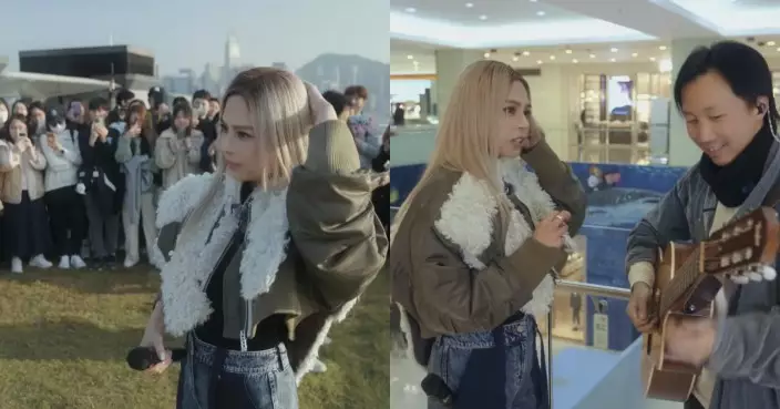 Gin Lee玩盡「個幾鐘一鏡到底」 九龍塘唱到尖沙咀 海運平台變戶外K場