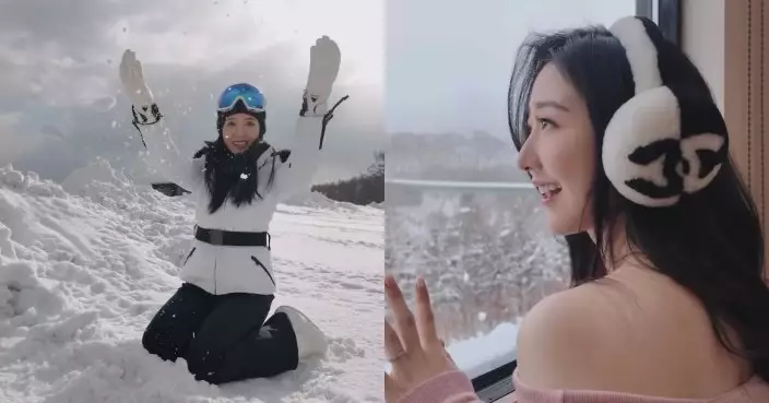 何依婷滑雪露肩派福利 網民大讚：真尋歡作樂的姐姐