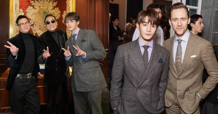 魏浚笙西裝骨骨現身米蘭時裝周 與各國男神集郵留念