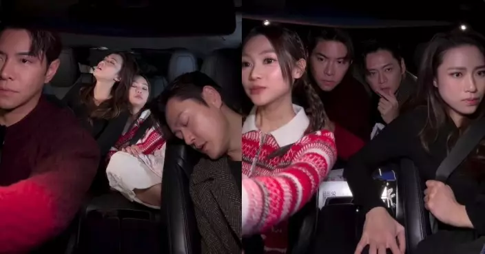 羅天宇郭柏妍揸車「可信賴」度大對比！張振朗神情嚴肅 劉穎鏇緊張到揸實安全帶