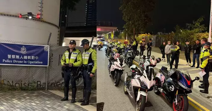 警出動無人機打擊非法改裝車 10架車涉違法被扣查