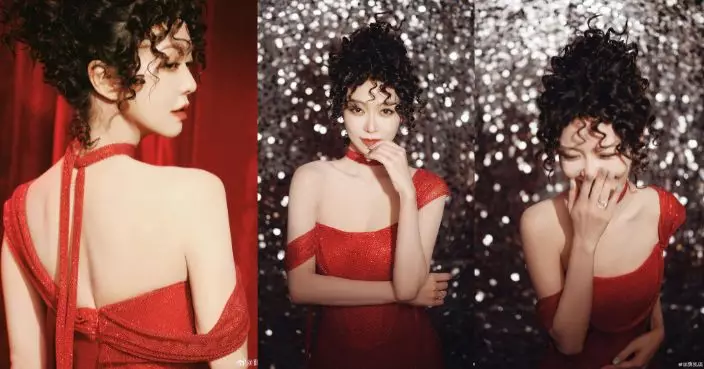 薛凱琪紅裙襯曲髮 自嘲髮型似即食麵