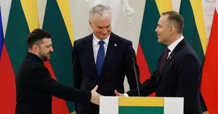 澤連斯基晤立陶宛及波蘭領導人 討論對烏克蘭能源支持等