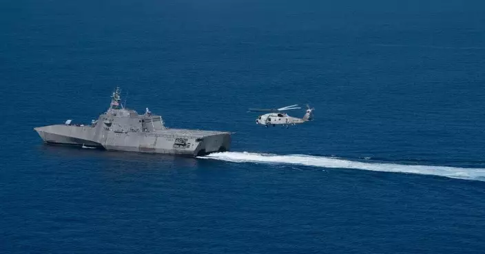 美軍瀕海戰鬥艦抵柬埔寨雲壤，距中國056A護衛艦僅300米