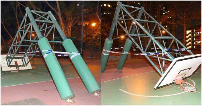 土瓜灣靠背壟道遊樂場籃球架倒塌　擊中20歲青年頭傷送院