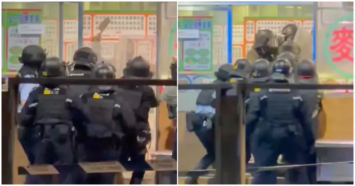 上水粉麵店女子情緒失控揮舞菜刀 警方到場制服涉襲警等罪被捕