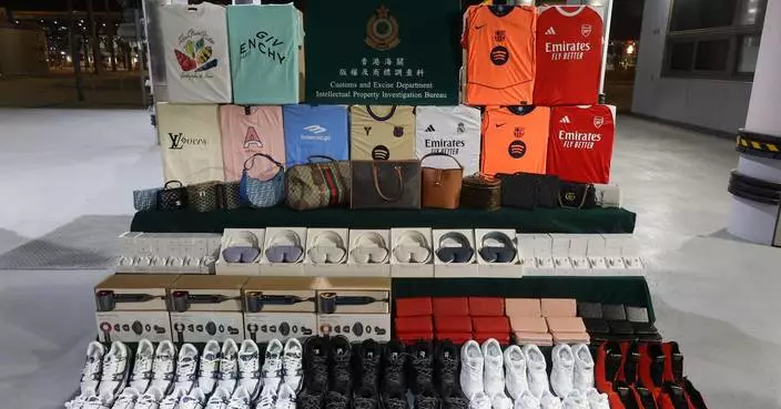 三地海關聯手打擊跨境轉運冒牌貨　香港海關檢1.9萬件冒牌手袋鞋等市值1400萬