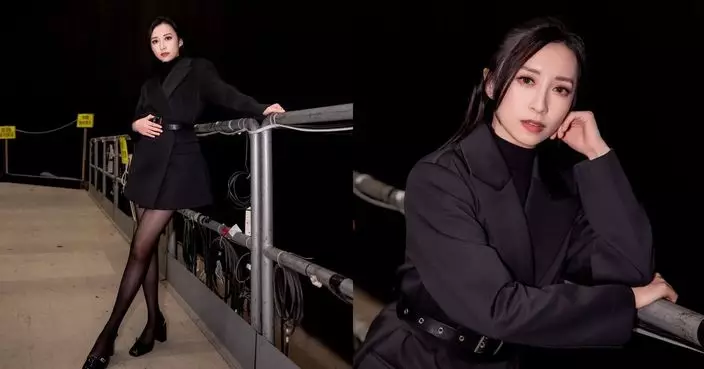 TVB視后龔嘉欣黑絲上陣騷腿 網民激讚正到暈