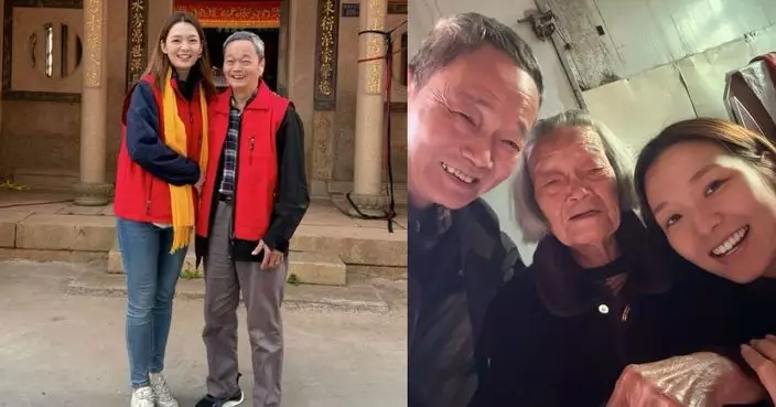 呂慧儀攜11歲「蟹籽」回老家 參觀福建呂氏宗祠尋根