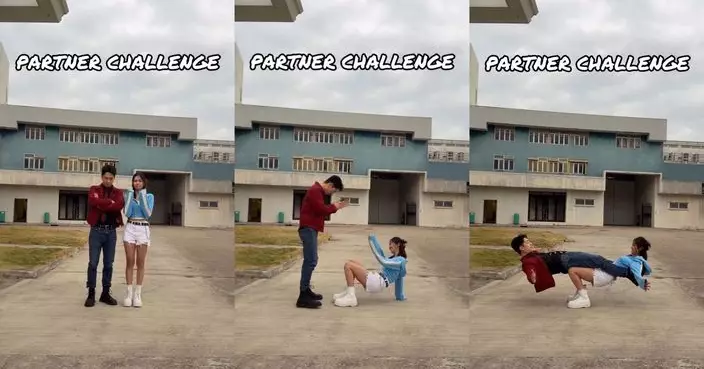 游嘉欣吳偉豪大玩Partner Challenge 成功變身「人肉搖搖板」超犀利