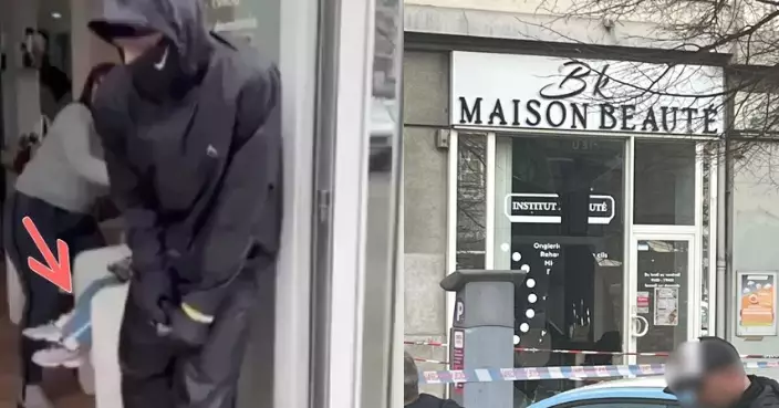 與1女爆爭執 法蒙面男突朝美容院擲手榴彈 關門困住眾人釀6傷