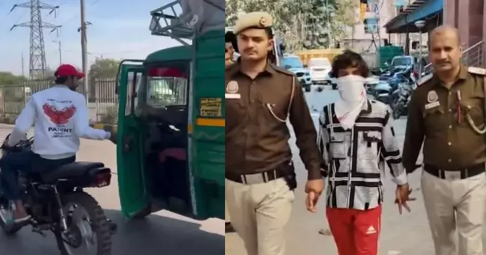 為拍片呃like！印度網紅騎電單車突襲開車門巴士都唔放過 危害安全遭逮捕