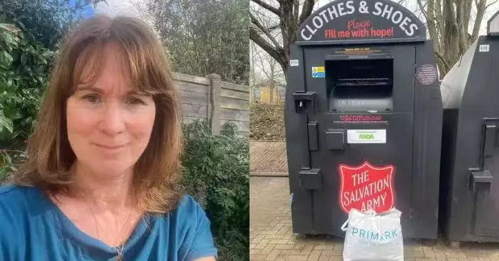 好心捐舊衣險惹官非 英教師回收箱旁放衣物被指亂拋垃圾遭開逾萬元罰單