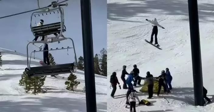 搭雪場纜車疑未扣好安全帶 美12歲女童滑出座位懸掛8米半空 苦撐15秒脫手墜地