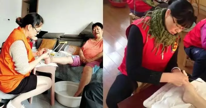 因術後不便萌生公益念頭 寧波婦考證當修腳師為長者修腳 16年服務逾3萬人
