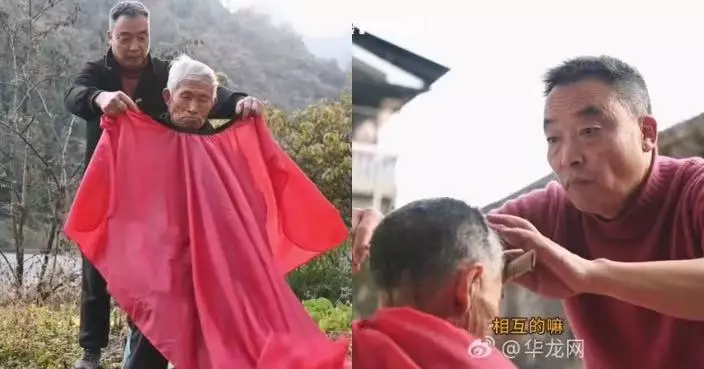 25年義剪上萬人次 重慶5旬理髮師風雨無阻穿行大山為弱勢長者理髮